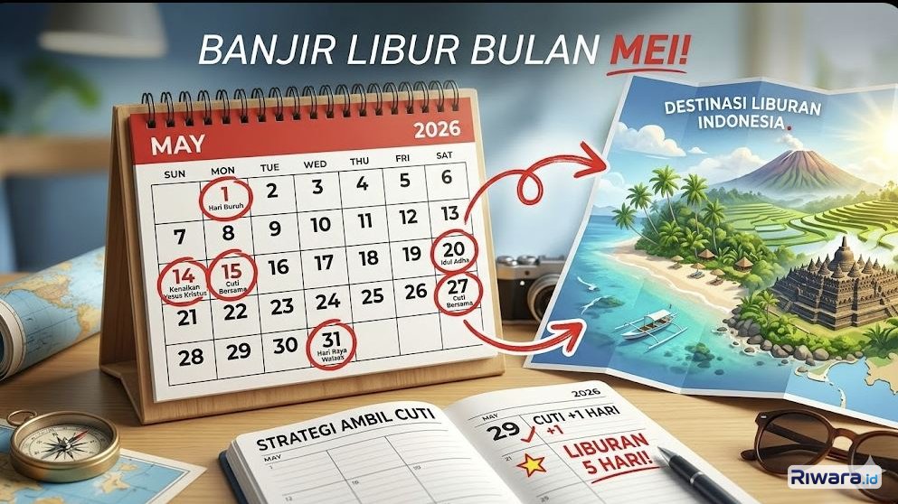 Banjir Libur di Bulan Mei 2026: Cek Jadwal Long Weekend dan Strategi Cuti Tambahan